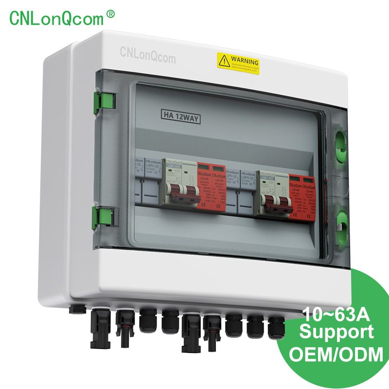 CNLonQcom Поддержка настройки DC500V 2 в 2 для солнечной энергетической системы PV Combiner Box DC Автоматический выключатель