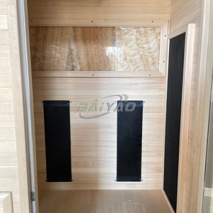 Promotion : Cabine de Sauna de Luxe Intérieure pour 1-2 Personnes avec Chauffage Traditionnel en Bois Massif pour Villas - Product Image 5