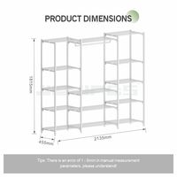 Étagère à plantes en métal robuste avec plusieurs niveaux de rayonnages en fil métallique et barre de suspension pour fleurs en pot, organisation de jardin d'intérieur