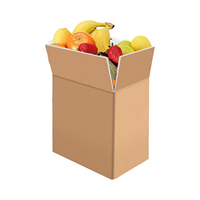 Caja de envío térmica duradera aislada profesional de cartón corrugado con grabado y laminación mate para envasado de alimentos