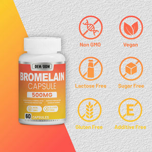 Produsen Kapsul Bromelain Label Pribadi OEM, Bromelain dengan Kompleks Enzim Pencernaan <span class=keywords><strong>Papain</strong></span>, Suplemen Bromelain - Product Image 3