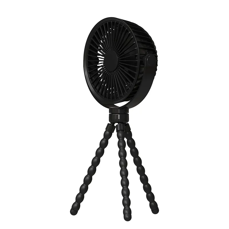 2024 gran oferta ventilador de soporte Flexible 2000mAh pequeño ventilador para juego ventilador recargable para coche para exteriores para el hogar para la Oficina