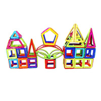 Wellbbplay 128 Piezas de Bloques de Construcción Magnéticos Huecos, Rompecabezas de Construcción 3D, Juguete Educativo