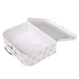 Caja de Bebé Biodegradable en Forma de <span class=keywords><strong>Maleta</strong></span>, Hecha a Mano, Personalizada, de Lujo, Linda, con Asa de Metal - Product Image 3