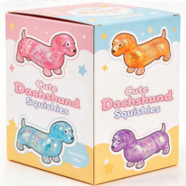 Cute puppy squeeze toy 4-piece set