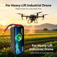 Baterai Drone Semi-solid State 22.2V 16Ah Densitas Energi Tinggi Beban Maksimum 80A untuk UAV Pertanian & Survei