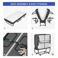 Ensemble cadre moderne en métal meubles de chambre à coucher matelas réglable chaise pliante lit à vendre lit pliant réglable avec matelas