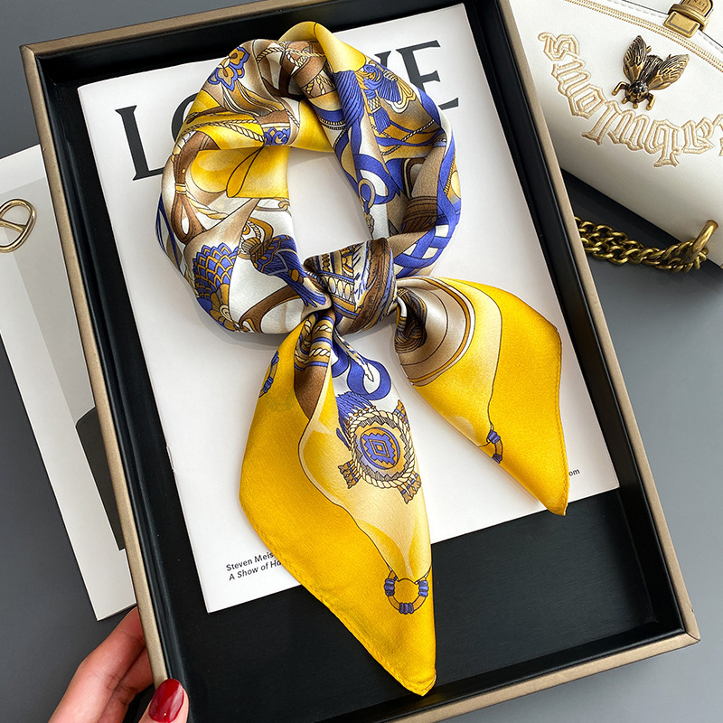 CANNCA Foulard pour femme, design élégant, style jeune et tissu de qualité, présenté pour offrir, blanc, Taille Unique