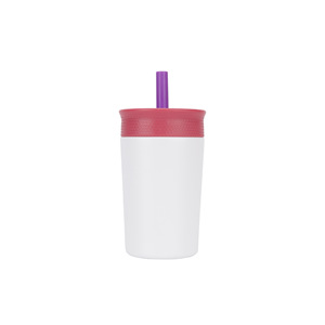 Custom Print Kids Stainless Steel Tumbler <b>with</b> Spill Proof Flexible <b>Straw</b> BPA Free 360ml Kids Insulated Tumbler Cup for Travel - Product Image 6
