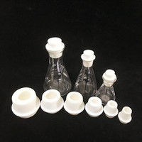 Fabricant de gros bouchon de flacon triangulaire bouchon de tube à essai en verre TIANLIAN taille 6 8 10 12 15 18 20mm petit bouchon en caoutchouc blanc