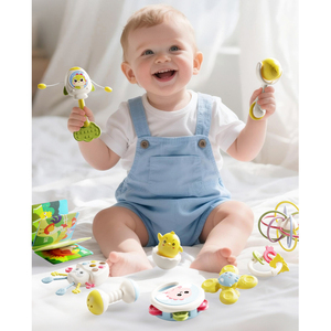 Ensemble de 16 hochets de dentition pour bébé en silicone souple, sans BPA, jouets sensoriels pour nourrissons - Product Image 6