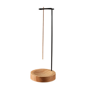 Wooden Incense Burner Sandalwood Base Hand Made Zen Style Indoor Aromatic Holder For Home Decor - Product Image 2
