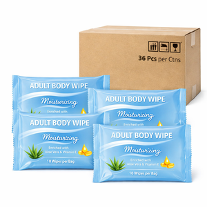 Lingettes corporelles jetables XL, lingettes de douche, lingettes nettoyantes humides pour adultes, bain, camping, voyage, soins des personnes âgées, <span class=keywords><strong>incontinence</strong></span> - Product Image 2