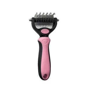 <b>Pet</b> Detangling Comb Double Sided Dog Grooming <b>Brush</b> Plastic Stainless Steel Large Size - Product Image 2