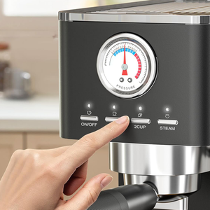 <span class=keywords><strong>Machine</strong></span> <span class=keywords><strong>à</strong></span> expresso compacte <span class=keywords><strong>avec</strong></span> débitmètre intégré mousseur <span class=keywords><strong>à</strong></span> <span class=keywords><strong>lait</strong></span> <span class=keywords><strong>à</strong></span> vapeur, <span class=keywords><strong>machine</strong></span> <span class=keywords><strong>à</strong></span> <span class=keywords><strong>café</strong></span> 20 bars en acier inoxydable pour cappuccino, latte - Product Image 2