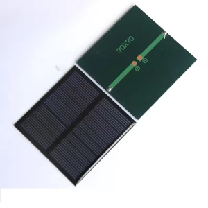 แผงโซลาร์เซลล์ขนาดเล็กกันน้ำ 0.5W 2.5V 1W 2W 3W 5W 10W 6V 12V 18V  แบบอีพ็อกซี่ PET - Product Image 3