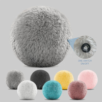 Kingworth Oreiller de massage à balles en peluche vibrantes de haute qualité pour la détente
