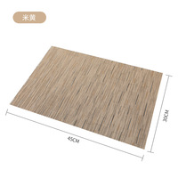 Vente en gros de napperons classiques en PVC écologiques tapis de table à manger et sous-verres tissés résistants à la chaleur