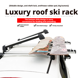 Porte-<span class=keywords><strong>ski</strong></span> <span class=keywords><strong>de</strong></span> <span class=keywords><strong>toit</strong></span> <span class=keywords><strong>pour</strong></span> utilisation hivernale, porte-bagages fixe, porte-schlitten <span class=keywords><strong>pour</strong></span> voiture - Product Image 3