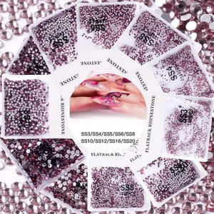 Oleeya SS10 1440 pièces Strass en verre à dos plat non thermocollants, couleur argent, très demandés, pour la décoration DIY des ongles - Product Image 4