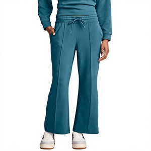 Pantalones Deportivos de Pierna Ancha para Mujer, con Logotipo Personalizado, Pantalones de Yoga de Cintura Alta, Corte Regular, de Felpa, Secado Rápido - Product Image 1