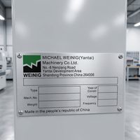 Plaque signalétique personnalisée pour machine avec impression sérigraphique en aluminium anodisé, longue durée de vie pour les machines
