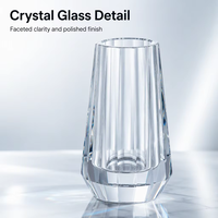Vase en cristal moderne fait à la main Offre Spéciale la décoration de la maison thème floral sculpté directement fabriqué