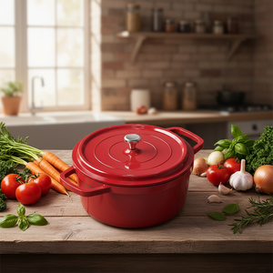 Casserole multifonctionnelle <span class=keywords><strong>en</strong></span> émail pour la maison, antiadhésive, <span class=keywords><strong>en</strong></span> céramique, 20/24 cm, avec couvercle, type Dutch Oven - Product Image 5