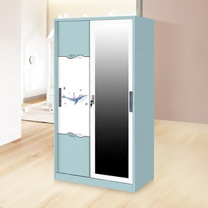 Mobili per la casa grande angolo 2 ante metallo <span class=keywords><strong>abbigliamento</strong></span> per bambini armadio a parete armadio vendita calda online - Product Image 3