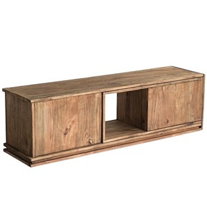 Ameublement de maison Meuble TV en bois massif de style chinois Vent silencieux Rétractable Libre Réglable Bas Côté Avancé Sense Log - Product Image 5