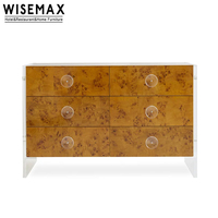WISEMAX – meuble Buffet Buffet, armoire de salle à manger, Console de Table de luxe en bois massif, armoires de salon avec tiroir
