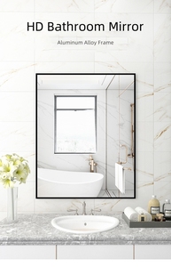 Nhà Máy Bán buôn phong cách hiện đại hợp kim nhôm khung tường gương tùy chỉnh kích thước hình vuông miroor cho phòng tắm bàn trang điểm - Product Image 6