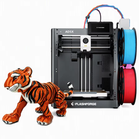 Printer 3D FDM Multi-Warna Kecepatan Tinggi FlashForge AD5X dengan Perataan Meja Otomatis Penuh, Volume Cetak 220x220x220mm, Kecepatan Cetak 600mm/s