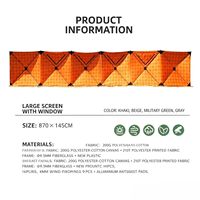JIAWEI Tente de camping pliable multifonctionnelle à double couche, imperméable, pare-soleil et pare-vent, installation rapide, style Hubble, portable