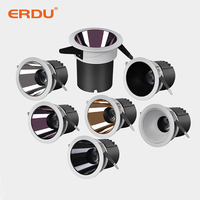 Plafonnier ERDU 12w en aluminium moulé sous pression, spot LED COB anti-éblouissement, éclairage intelligent pour la maison