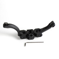 Adaptateur de montage en queue d'aronde en métal pour jumelles à double bras en J, montage de casque de vision nocturne PVS14/7 L4G24 pour la chasse tactique