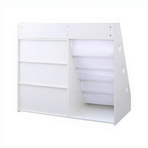 Estantería de madera de 4 niveles para niños, estantería de eslinga, estante de almacenamiento para bebés, organizador de libros para niños, exhibición de libros frontal para niños pequeños - Product Image 6