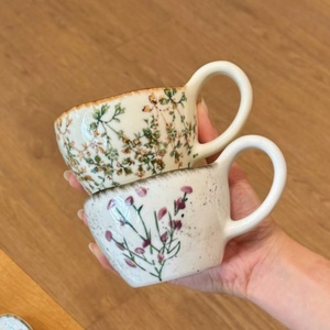 Set di Tazza e Piattino <span class=keywords><strong>in</strong></span> Ceramica con Motivo Floreale Dipinto a Mano, Stile Retrò, Vendita Diretta dalla Fabbrica Lelyi, per Tè del Pomeriggio - Product Image 4