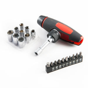 20 قطعة TPR T مقبض CRV مآخذ فتحة ph توركس بت تصعيد مفك براغي بسقاطة سائق بت مجموعة - Product Image 1