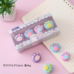 Nuevo Set de Papelería Escolar Creativo 2026, Set de Borradores con Diseño de Gato Kawaii para Niñas - Product Image 5