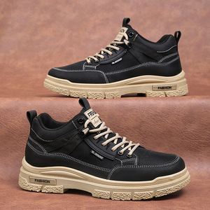 Nouvelles Chaussures Homme Automne 2024 Style Workwear Bottes <span class=keywords><strong>Dr</strong></span> <span class=keywords><strong>Martens</strong></span> Décontractées Sportives Imperméables à Semelle Épaisse Résistantes à l'Usure Montantes - Product Image 2
