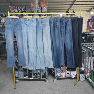 Pantalones Acampanados de <span class=keywords><strong>Segunda</strong></span> <span class=keywords><strong>Mano</strong></span> Estilo Y2K, Jeans Usados para Mujer, Fardos Vintage Ukay Ukay, Ropa al por Mayor para Mujer - Product Image 2