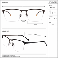 Montures de lunettes métalliques classiques personnalisées les plus vendues pour hommes et femmes AZgGKmu