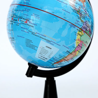 Équipement pédagogique de géographie, prix d'usine, globe terrestre rotatif avec support et piédestal en PP, CE/ISO