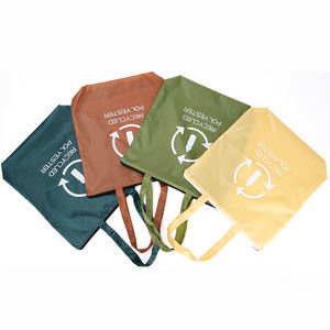 Bolsas de Compra Reutilizables de Tela Flash de Alta Capacidad Personalizadas, con Cierre de Cremallera y Asas, Diseño para Uso en Supermercados - Product Image 1