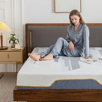 Matelas éponge en Latex naturel à mémoire de forme pour hôtel King Queen Size, Gel de sommeil enroulé, lit double, dans une boîte