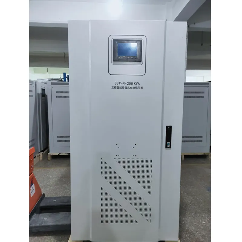 Industri Svc 50kva 80kva 100kva 150kva 200kva 3 fase Servo daya Regulator tegangan 380V tiga fase stabilizer tegangan