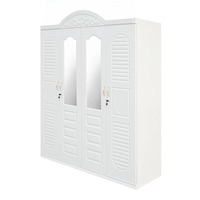 Armoire métallique Almirah Designs à 4 portes pour vêtements, penderie, placard de chambre