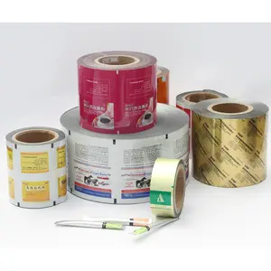 Custom Printing Pet Lamineren Aluminiumfolie Roll Film Voor Farmaceutische En Voedsel Verpakking
