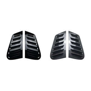 Volkswagen Golf 4 Mk4 1997-2006 Triangular Louver Car Decals Piano Black Carbon Fiber Texture Adhesive <b>Window</b> <b>Cover</b> - Product Image 2